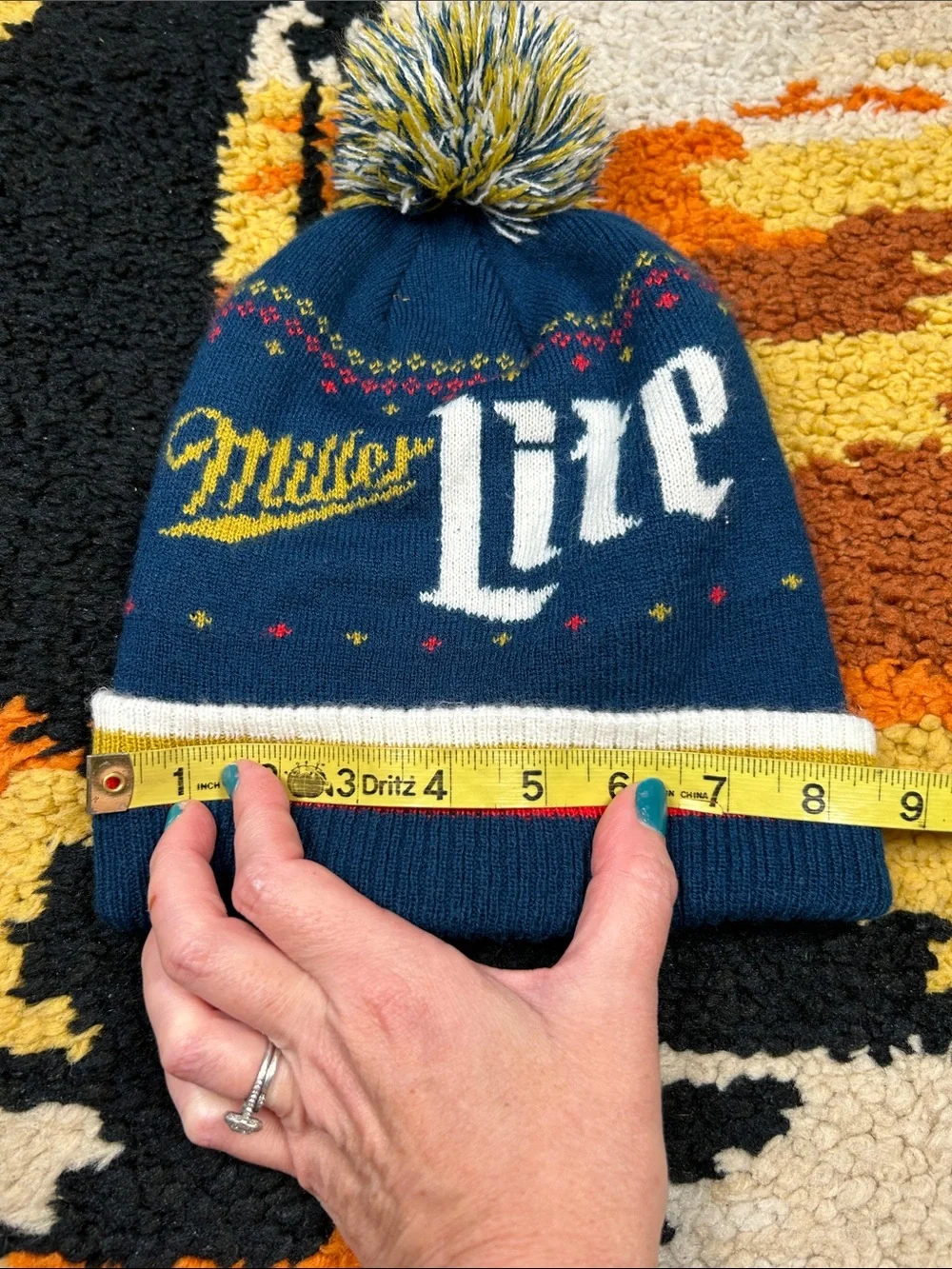 MILLER LITERALLY, pom pom beanie!!